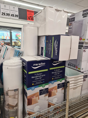 Sind Lidl Matratzen Ladenhüter? Matratzen im Lidl, noch ein paar Wochen nach dem Angebot verfügbar