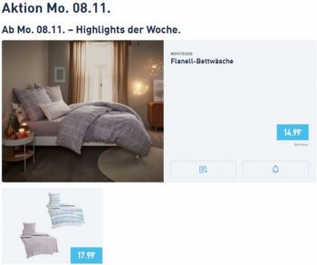 ALDI Flanell Bettwäsche im November 2025/2026