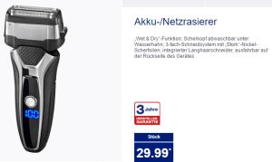 aldi akku Netzrasierer