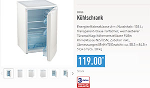 aldi quigg kuehlschrank
