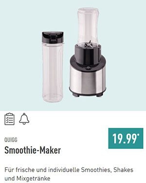 ALDI Smoothie Maker von Quigg für 19,99 €