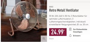 Aldi retro metall ventilator aldi nord von quigg
