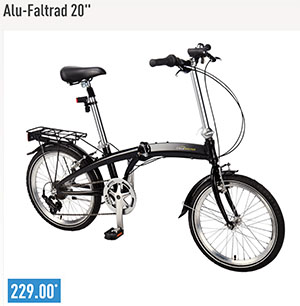 aldi falt klap fahrrad