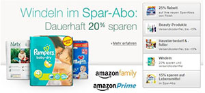 Lohnt sich das Amazon Prime Family Windeln Abo mit bis zu 20% Rabatt?