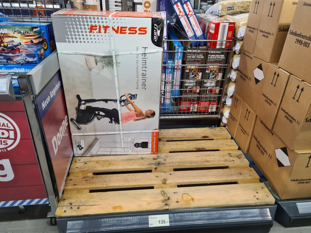 Nur noch 1 Heimtrainer im ALDI Nord in Warnemünde am 03.11.2021 verfügbar