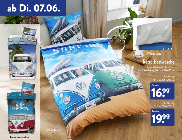 ALDI Retro Bettwäsche im Juni 2026