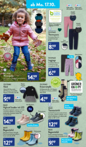 Herbst/Winter Kindermode von POCOPIANO im ALDI Nord ab 17.10.2022