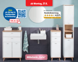 Lidl Badmöbelserie "Corfu" ab 27. Juni 2022