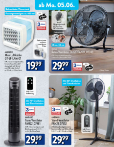 ALDI Nord Ventilatoren ab 5. Juni 2023